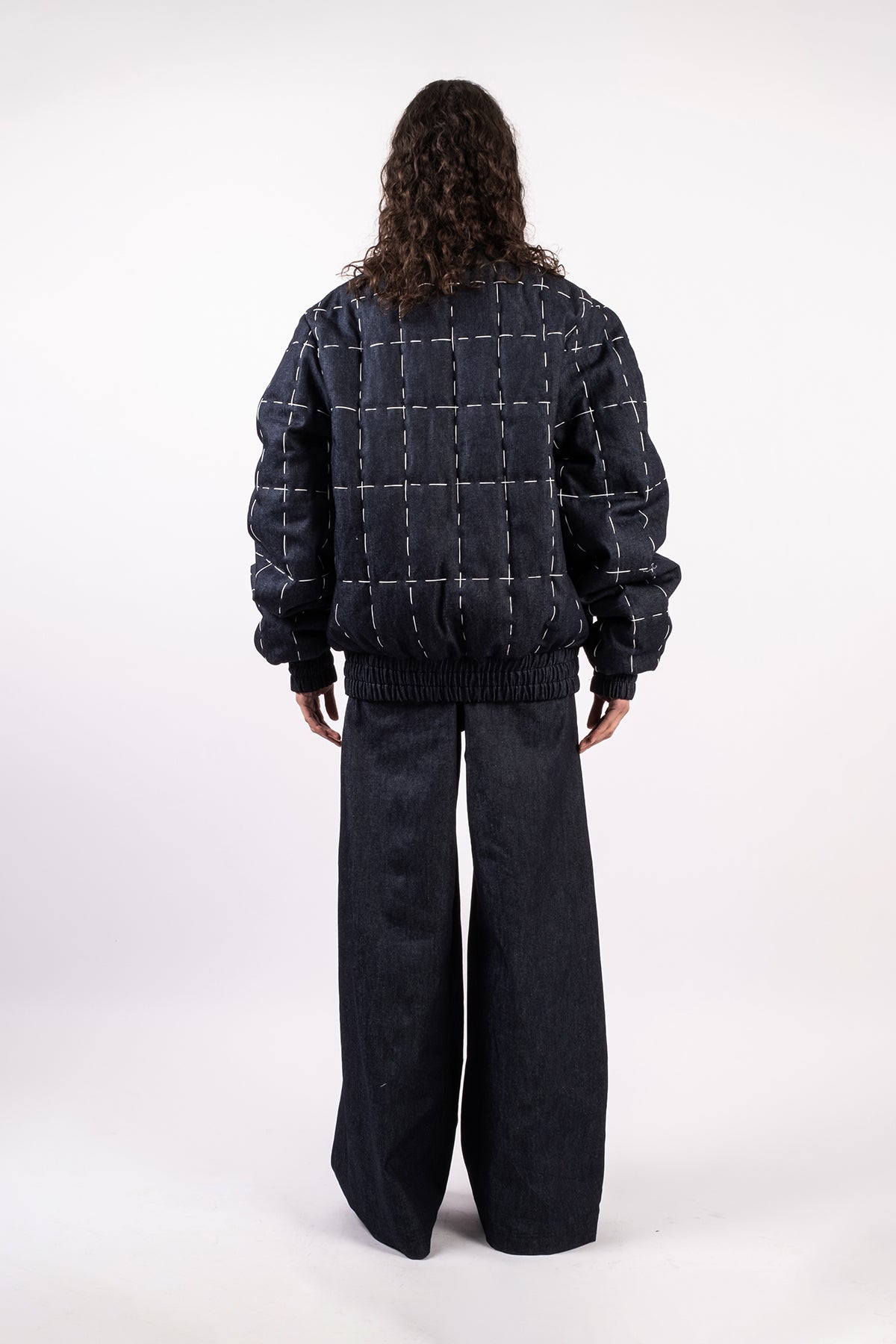Raw denim pant