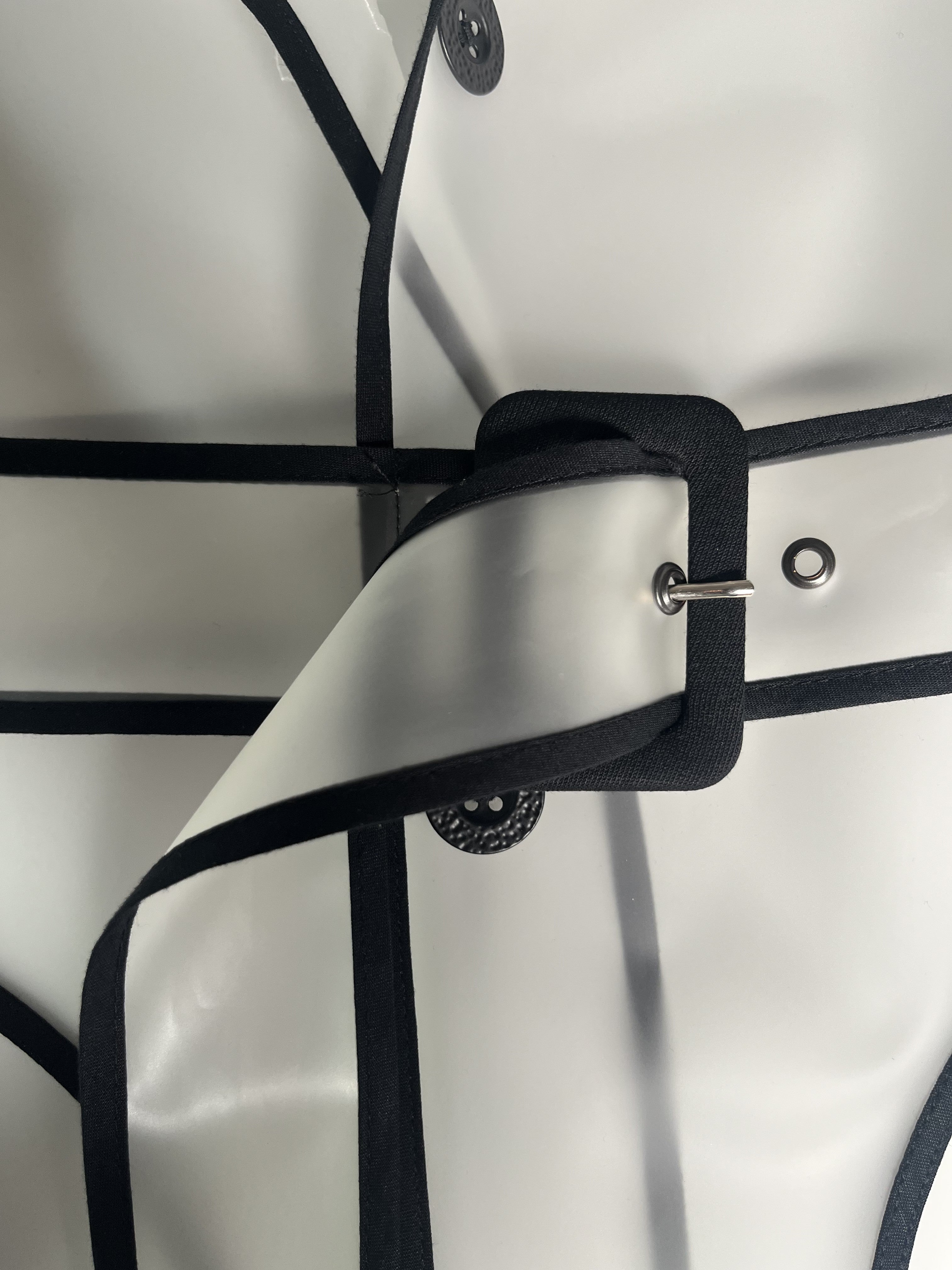 Transparent trench coat