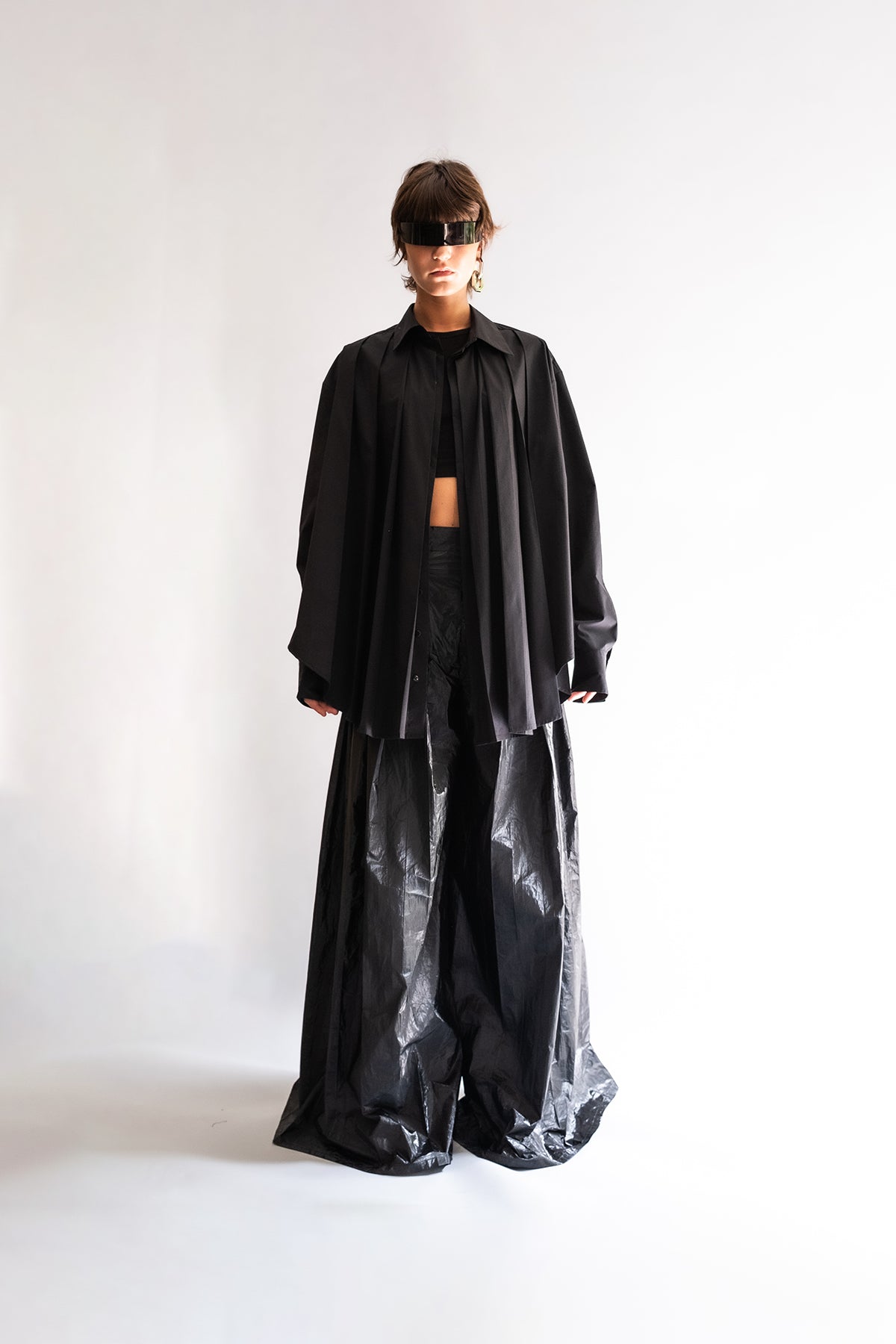 Black pleated shirt - No Season 2024 Cyberdistortion