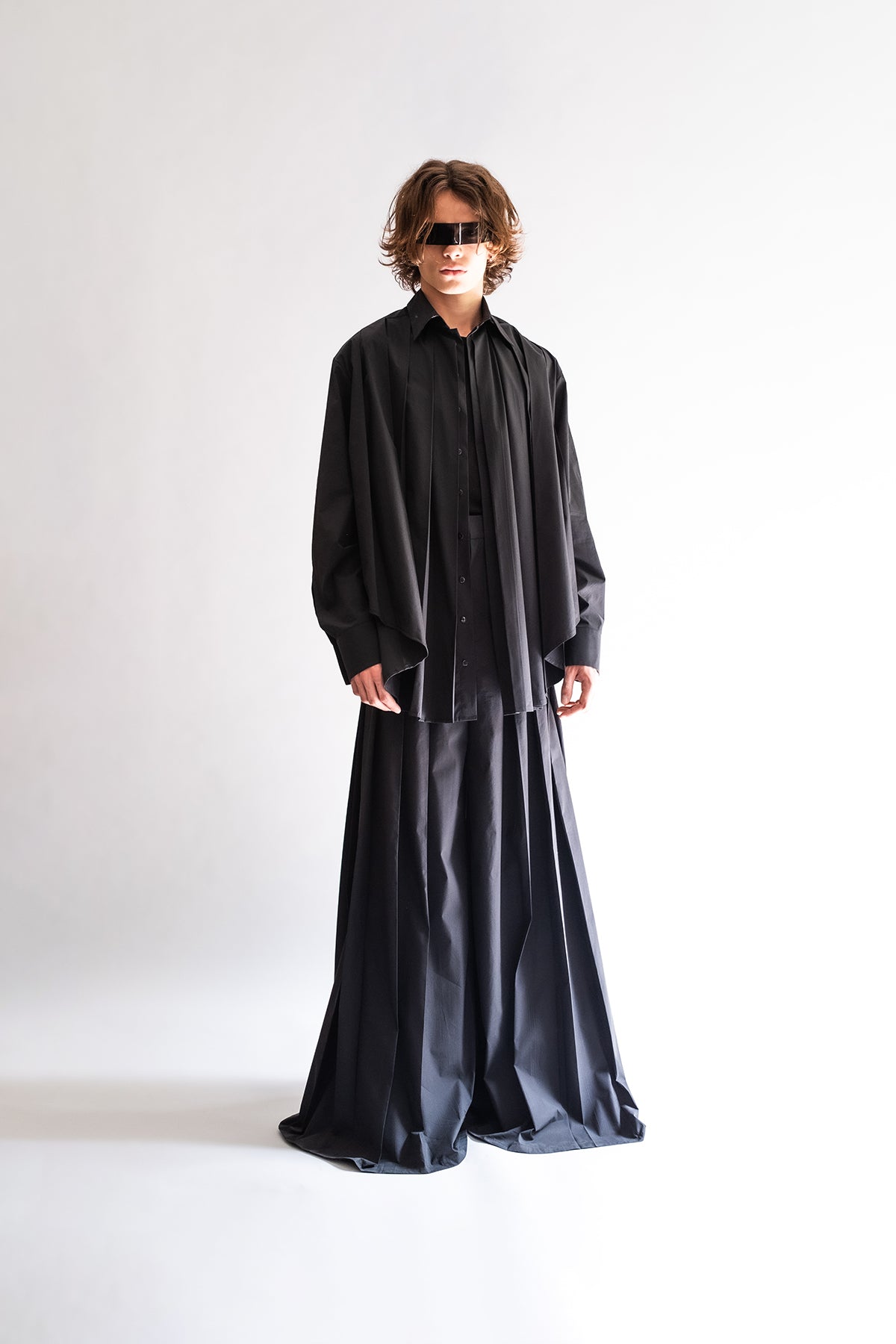 Black pleated shirt - No Season 2024 Cyberdistortion