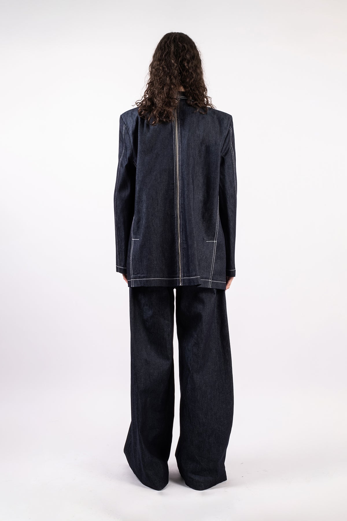 Veste oversize denim brut