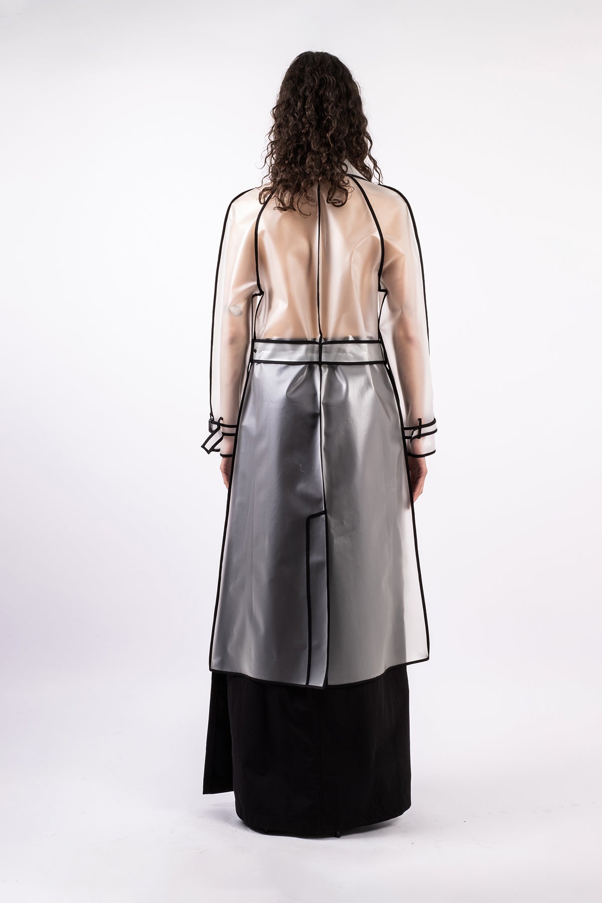 Transparent trench coat