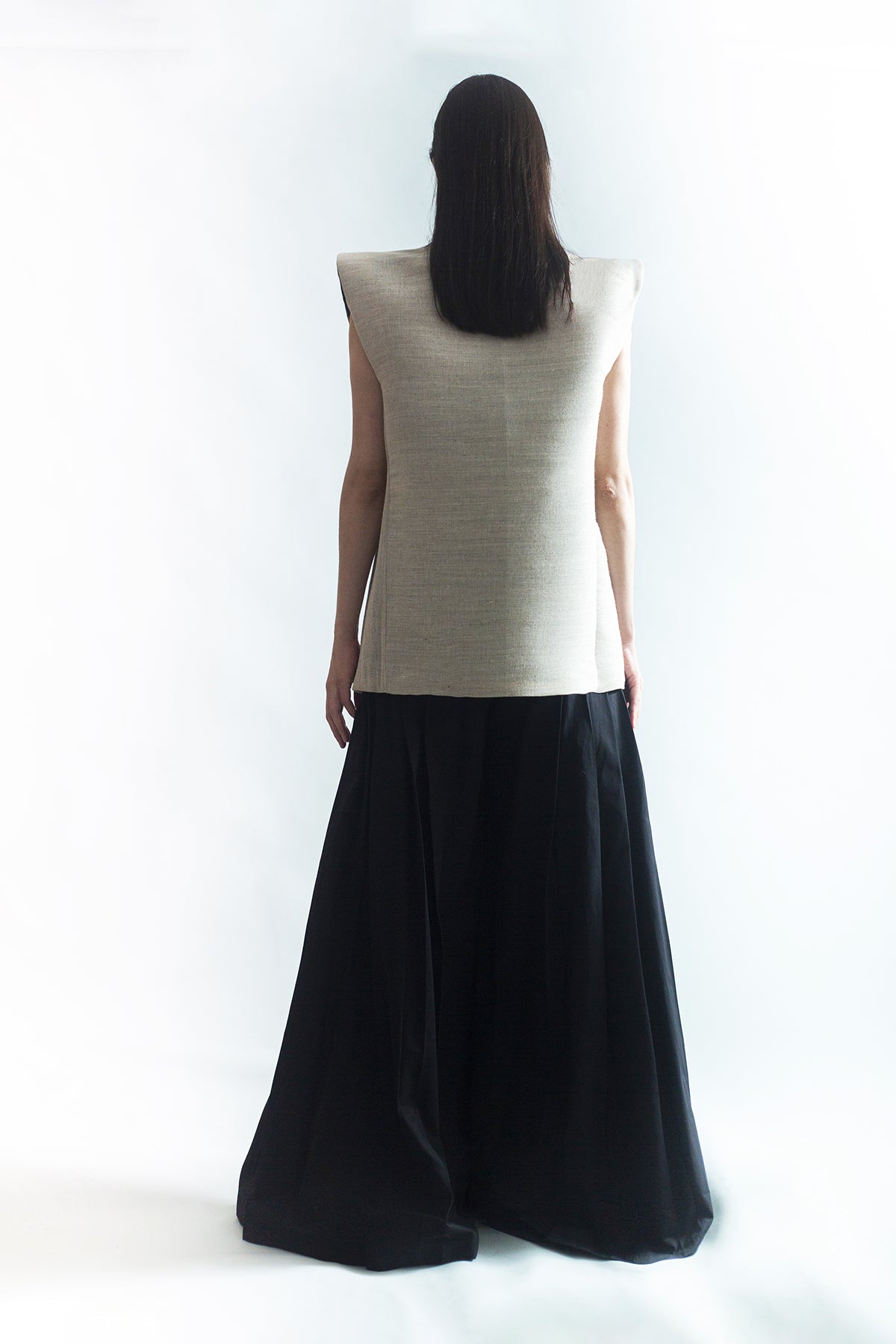 Veste sans manche bâti à la main