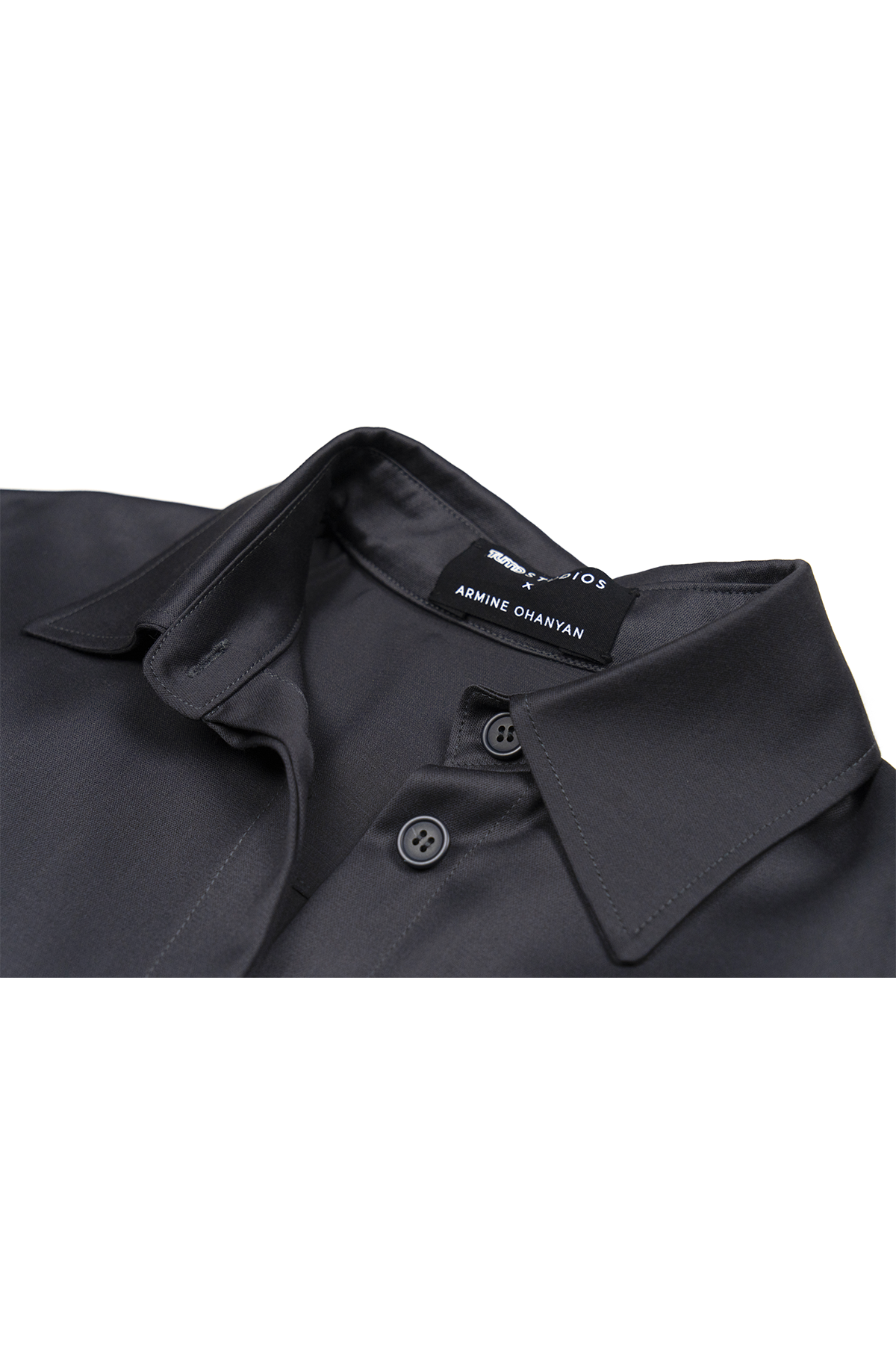 Chemise unisexe gris foncé en précommande