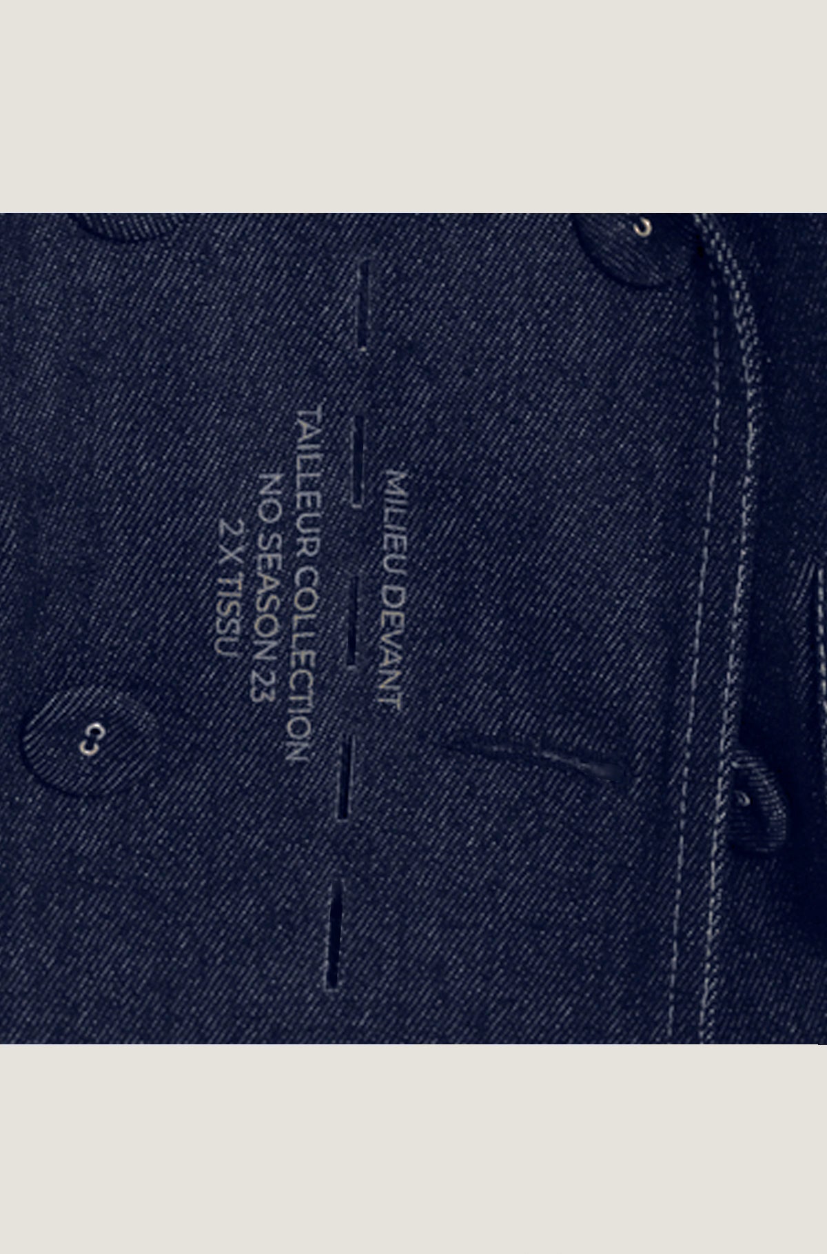 Double-breasted Oversize Denim No Season 2023 laser-cut jacket for pre-order