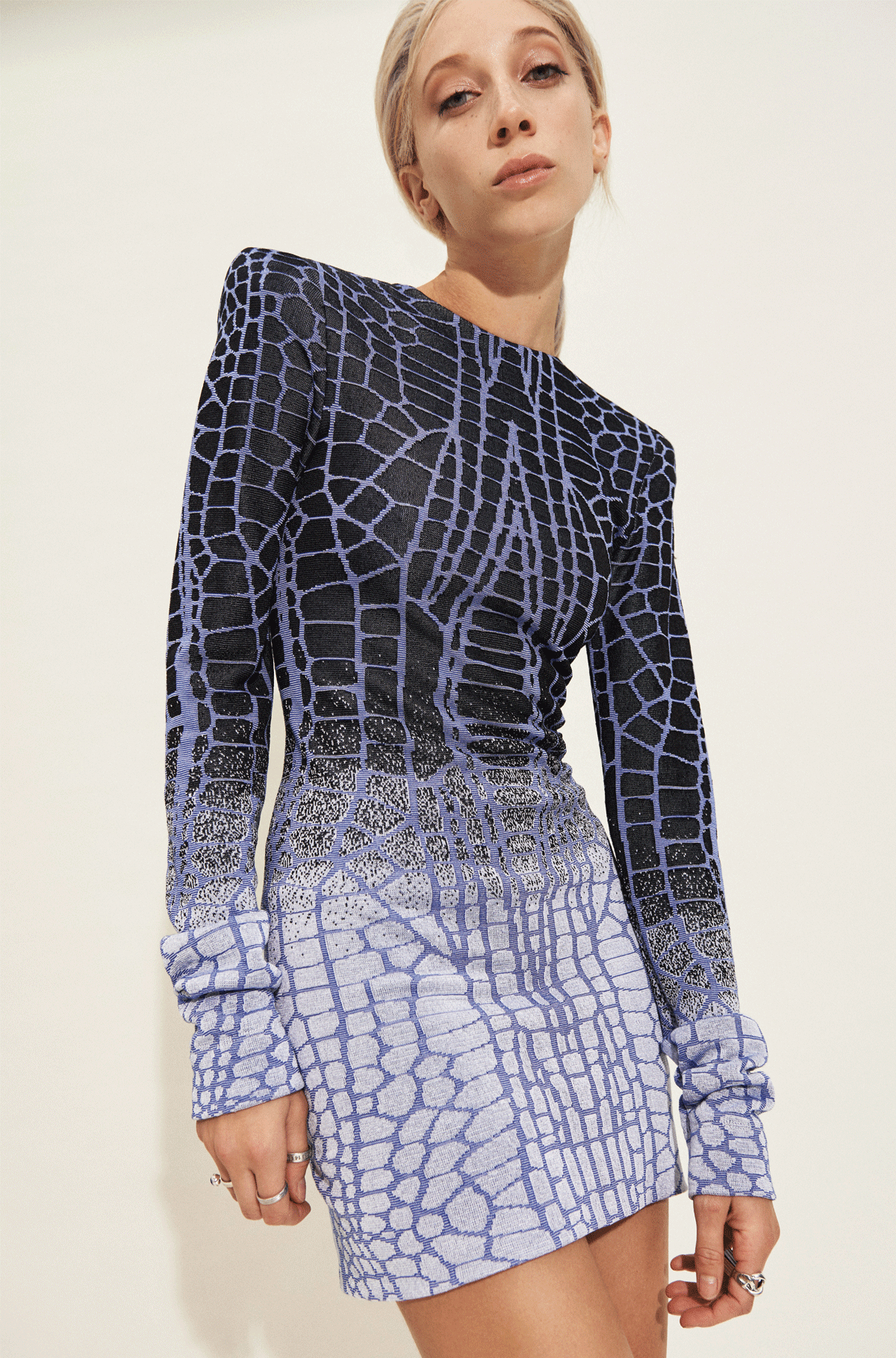 Golden Techno Robe Robe Techno No Season - Armine Ohanyan Paris