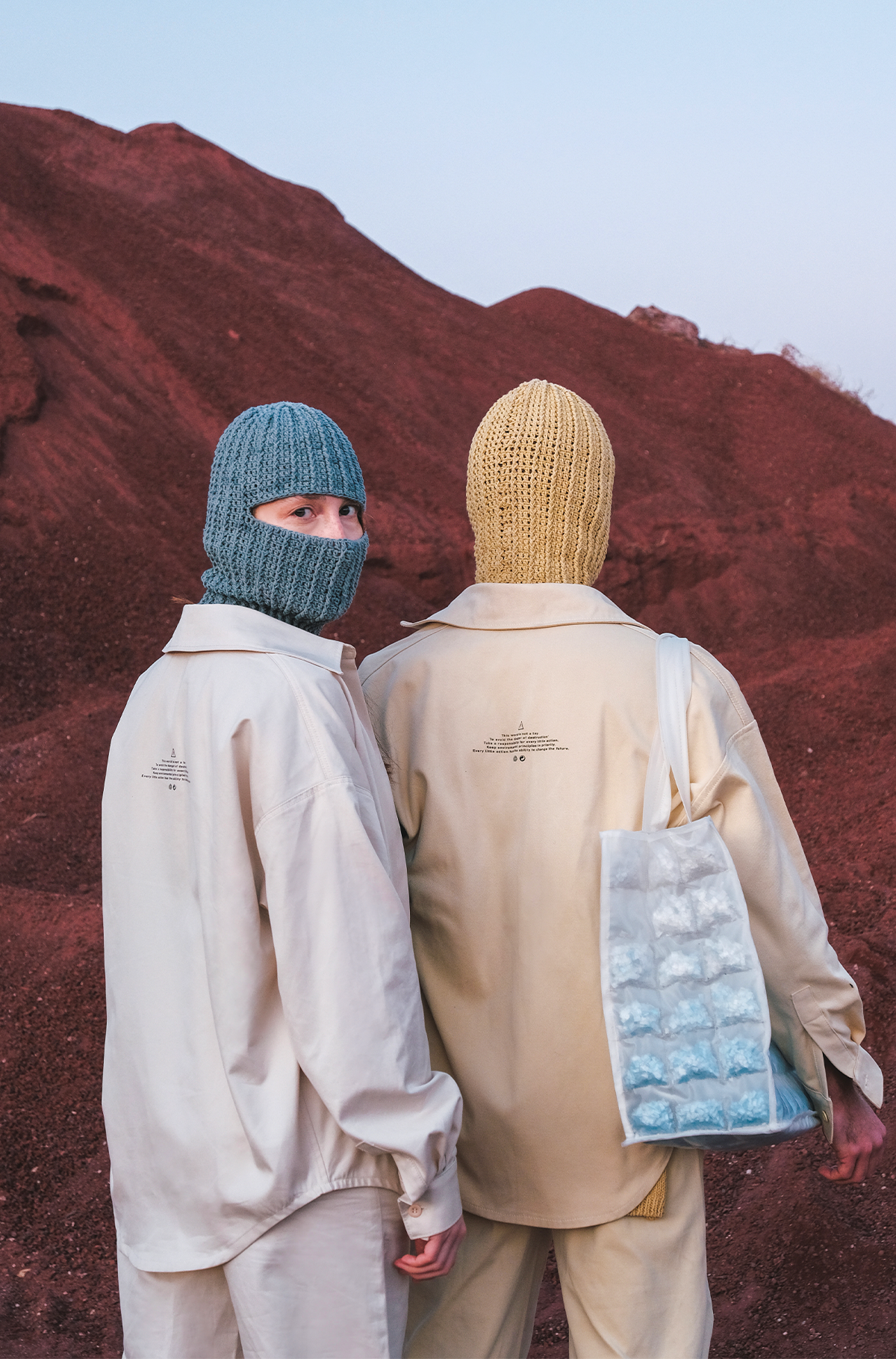 Balaclava with natural dye for pre-order