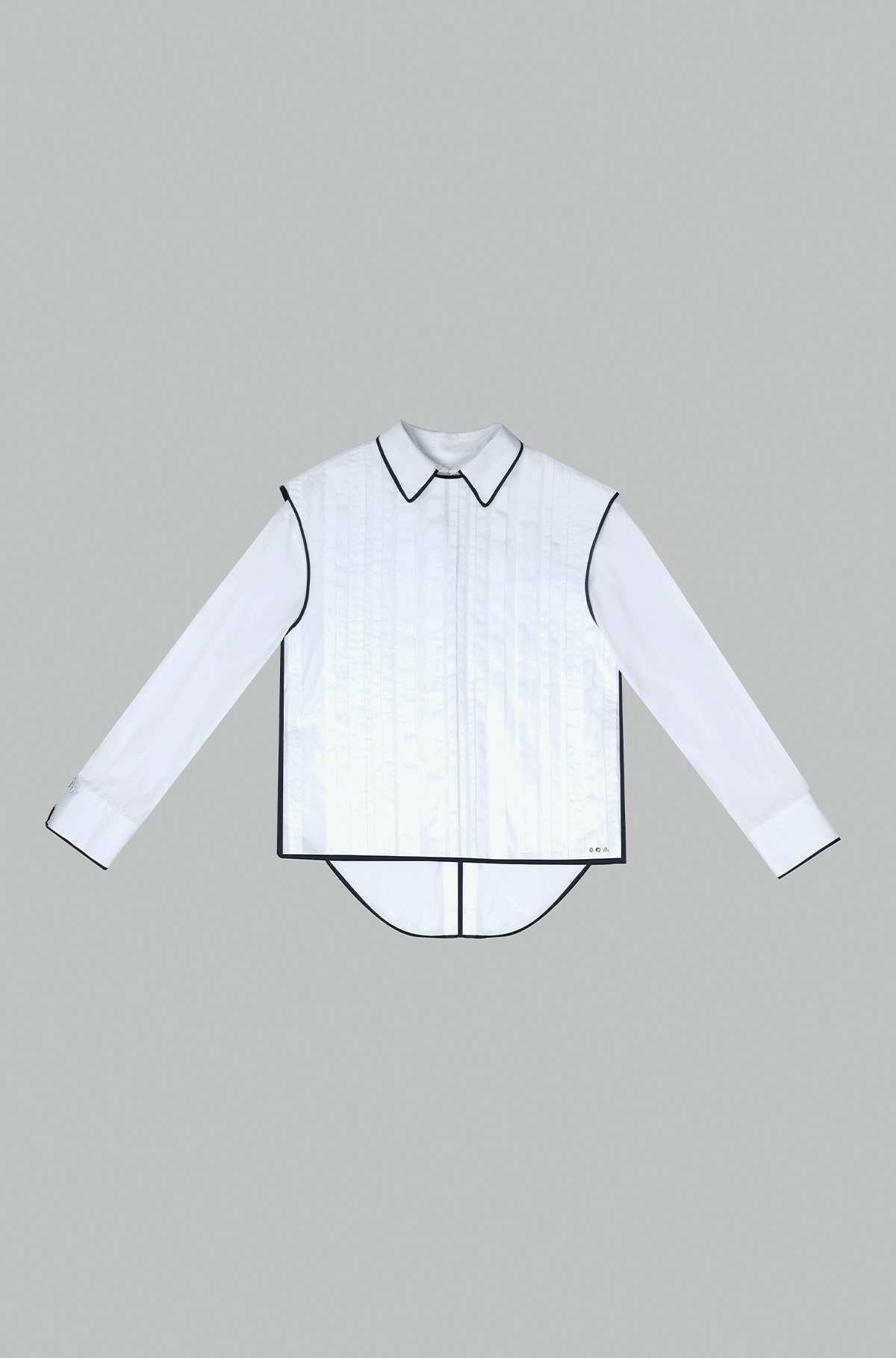 Artisanal pleated vest for pre-order