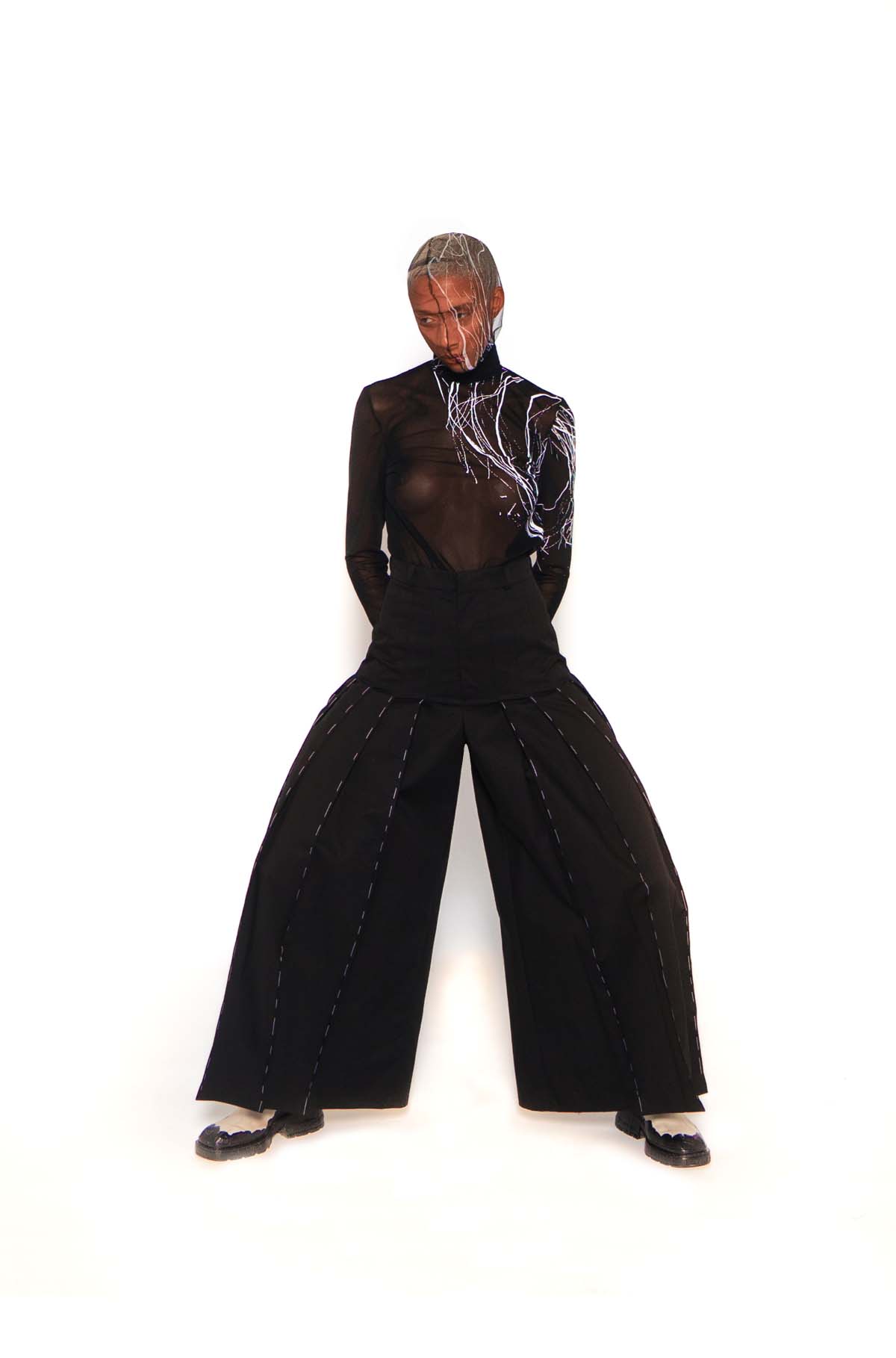 Black No Season 2023 Built Trousers on pre-order
